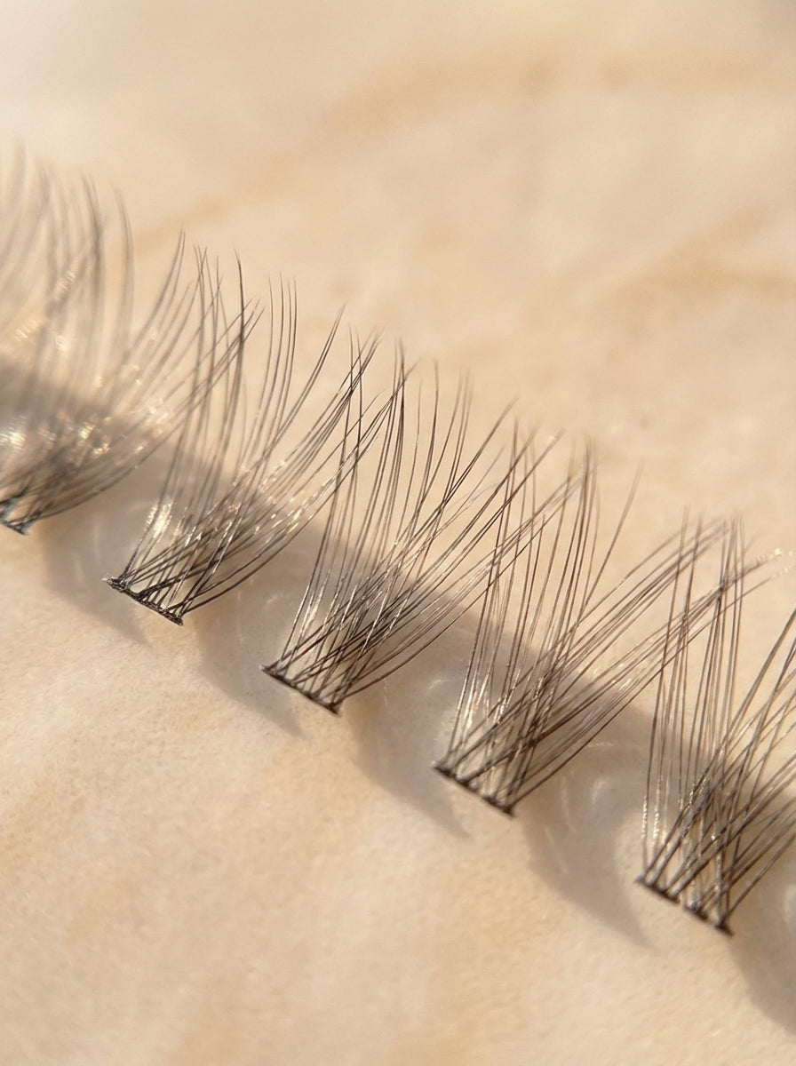 Lightweight volume lashes by Katherine Art for natural refined beauty look