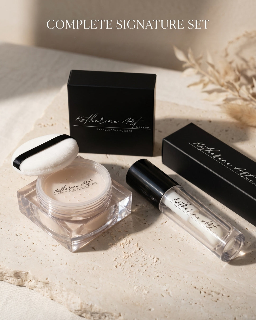 Professional signature set designed for long-lasting, refined makeup results