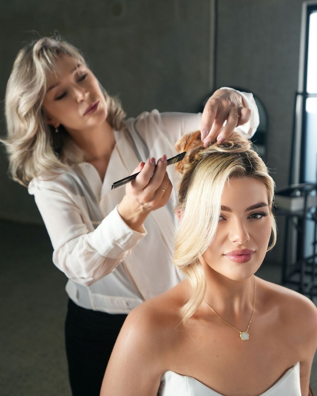 Professional bridal hair styling by Katherine Art Makeup in Brisbane 