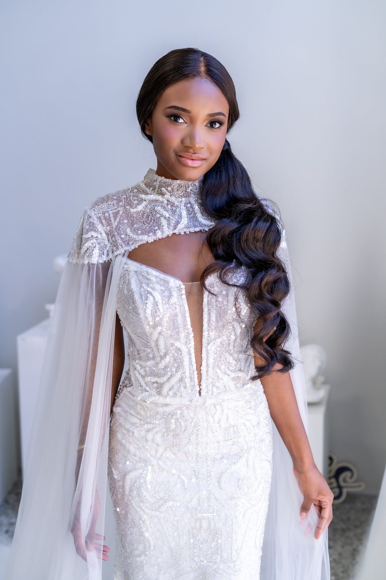 Soft glam bridal makeup on the Gold Coast by Katherine Art — glowing skin, bronzed tones and elegant bridal styling