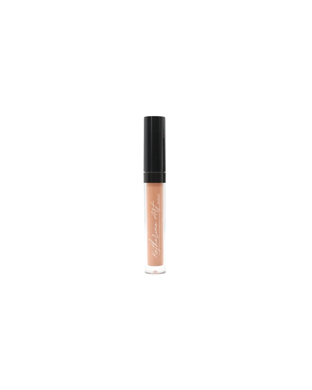 Katherine Art Long-Wear Liquid Lipstick in Boardwalk, a warm nude beige shade with a comfortable matte finish and long-lasting wear.