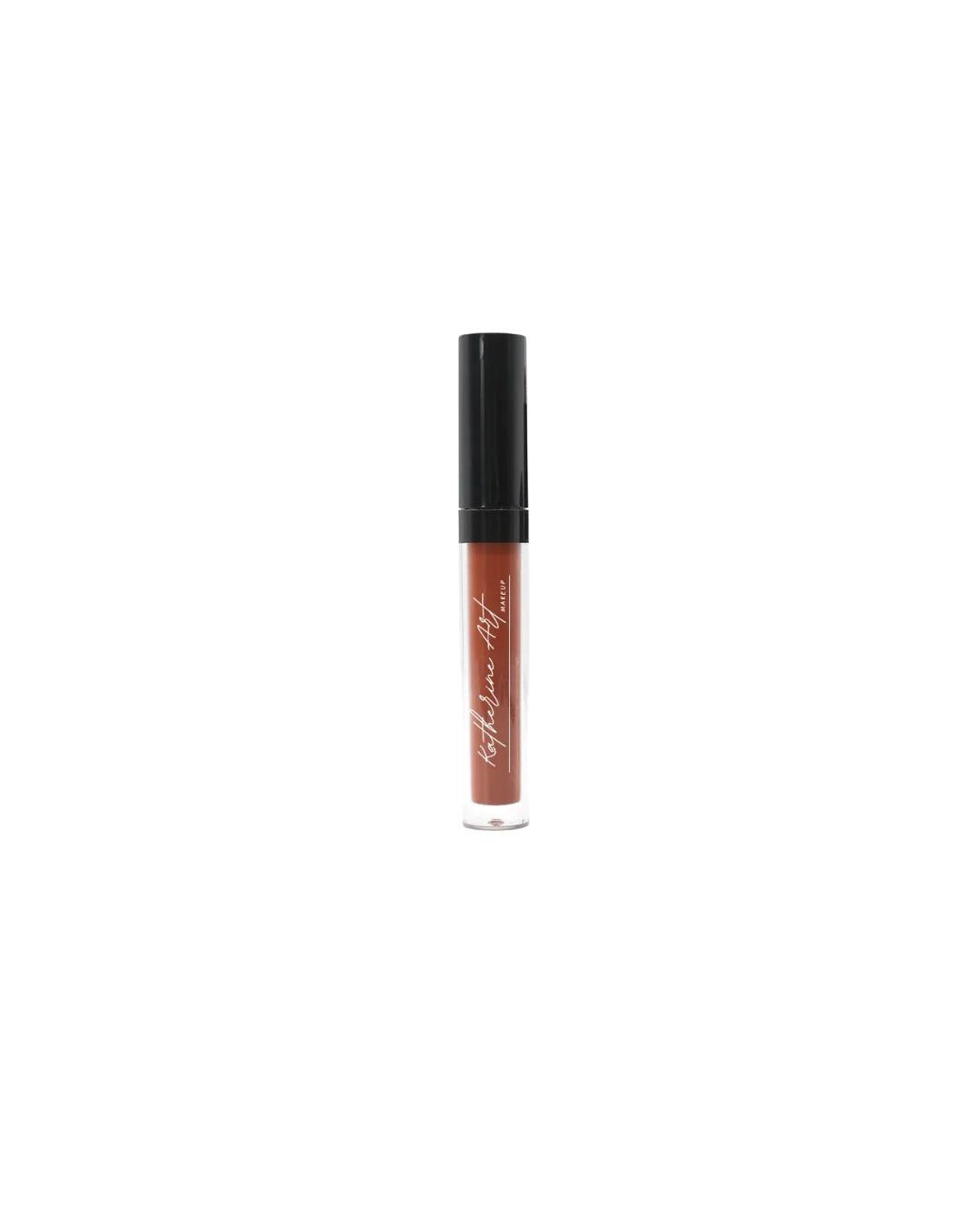 Katherine Art Long-Wear Liquid Lipstick in Chic, a rich warm brown nude shade with a comfortable matte finish and long-lasting wear.