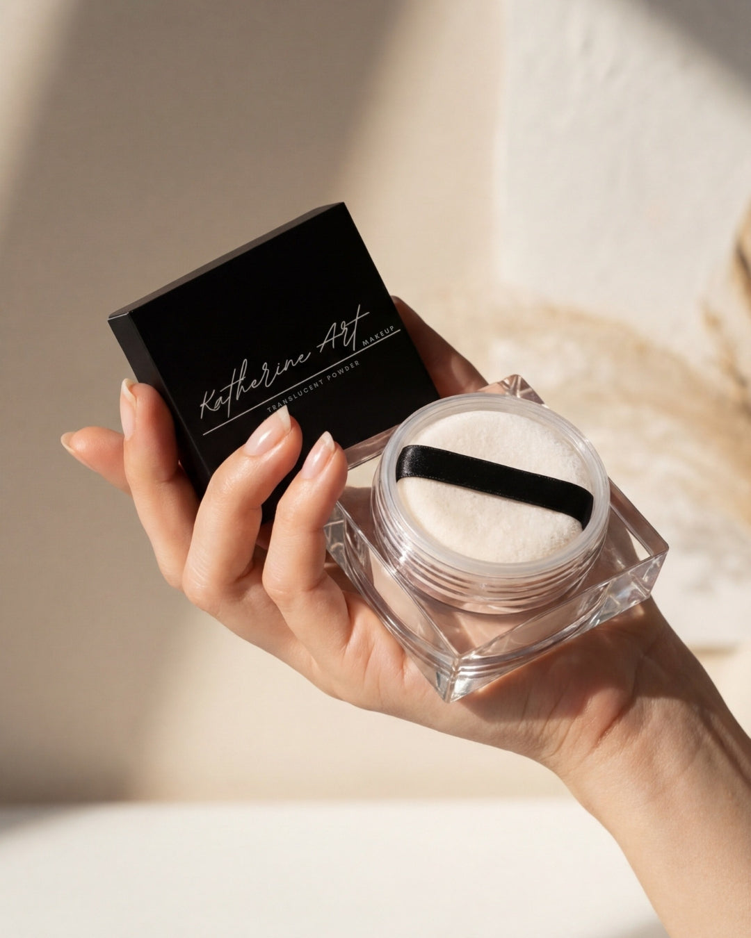 Translucent setting powder creating soft focus flawless skin finish