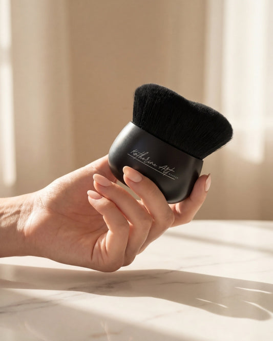 Professional foundation brush by Katherine Art for soft diffused complexion